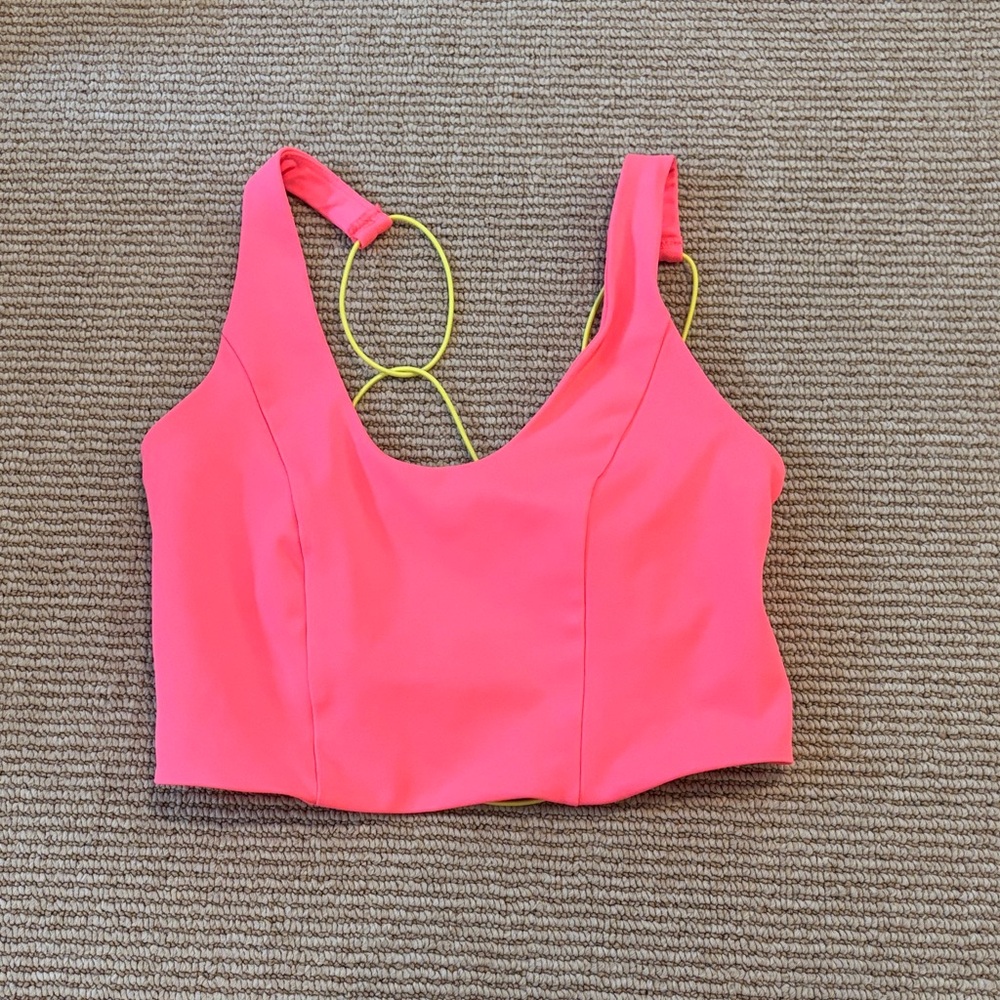 Free people Vibrant Pink Crop Top